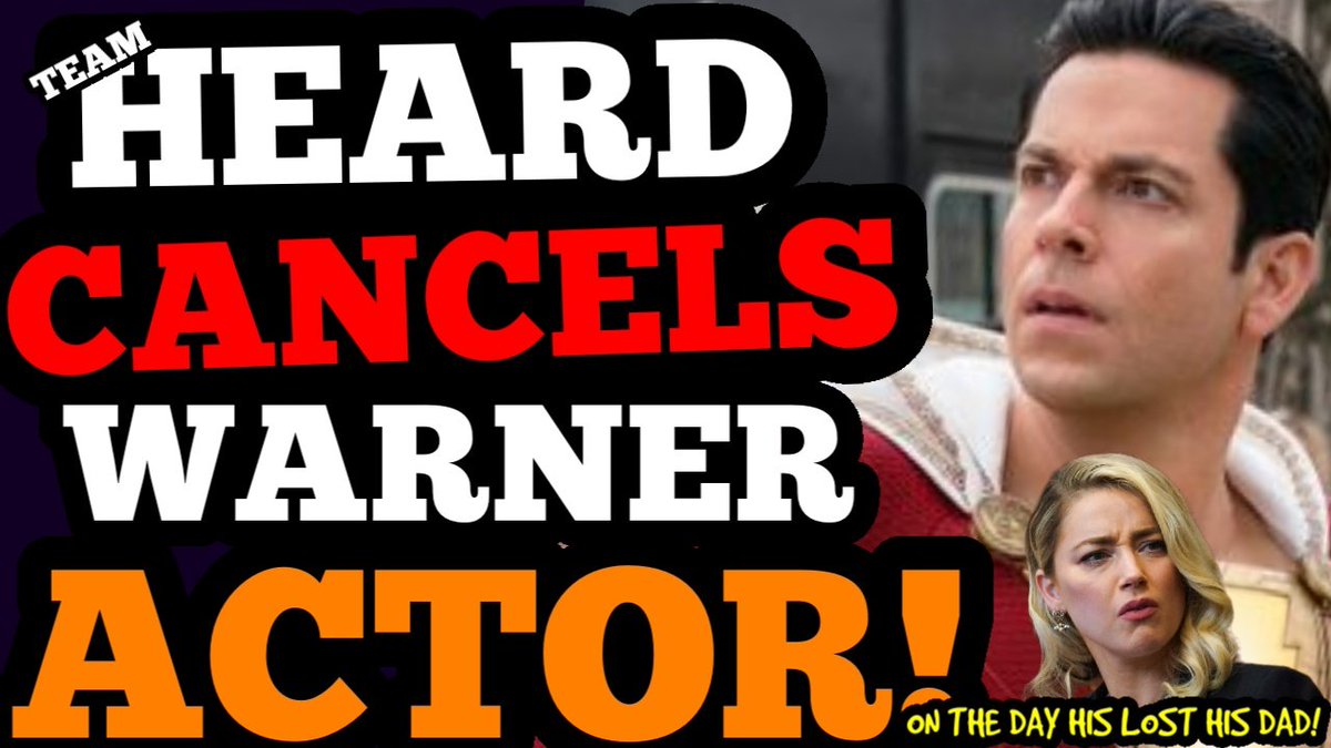 Thatumbrellaguy's tweet image. Amber Heard's crazies try to CANCEL Warner Star AFTER LOSING his Dad?! Zachary Levi (Shazam) ATTACKED!

100k views and 2300 - NOT the way to win back Warner lol! 

Link: youtu.be/yNFxLzbe5qQ