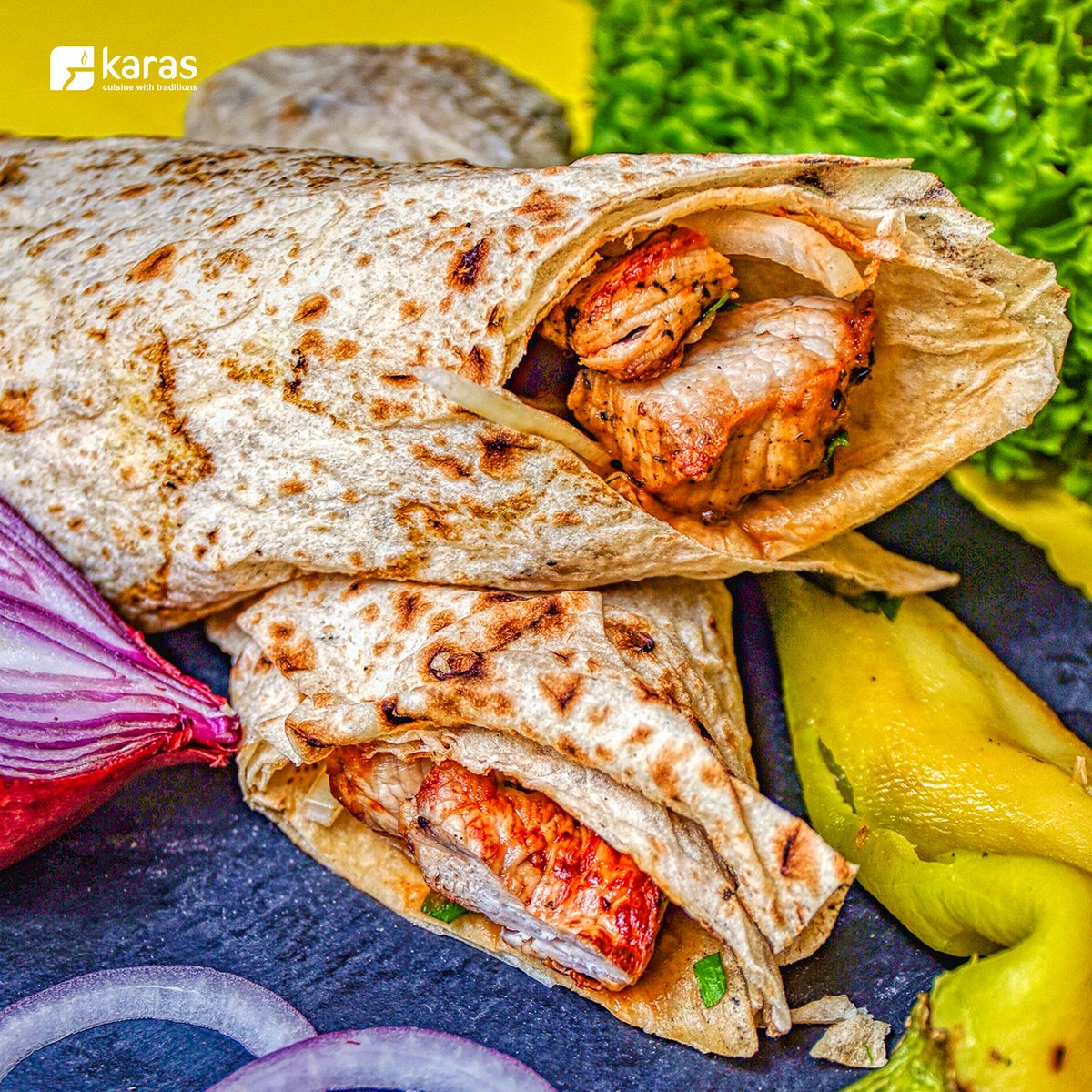usakaras's tweet photo. ✔️ The flavor of our Pork BBQ made on the grill and wrapped in Lavash is exactly what you need! Come get yours today!
#karasusa #orderfood https://t.co/Hmq2Ij4j5n