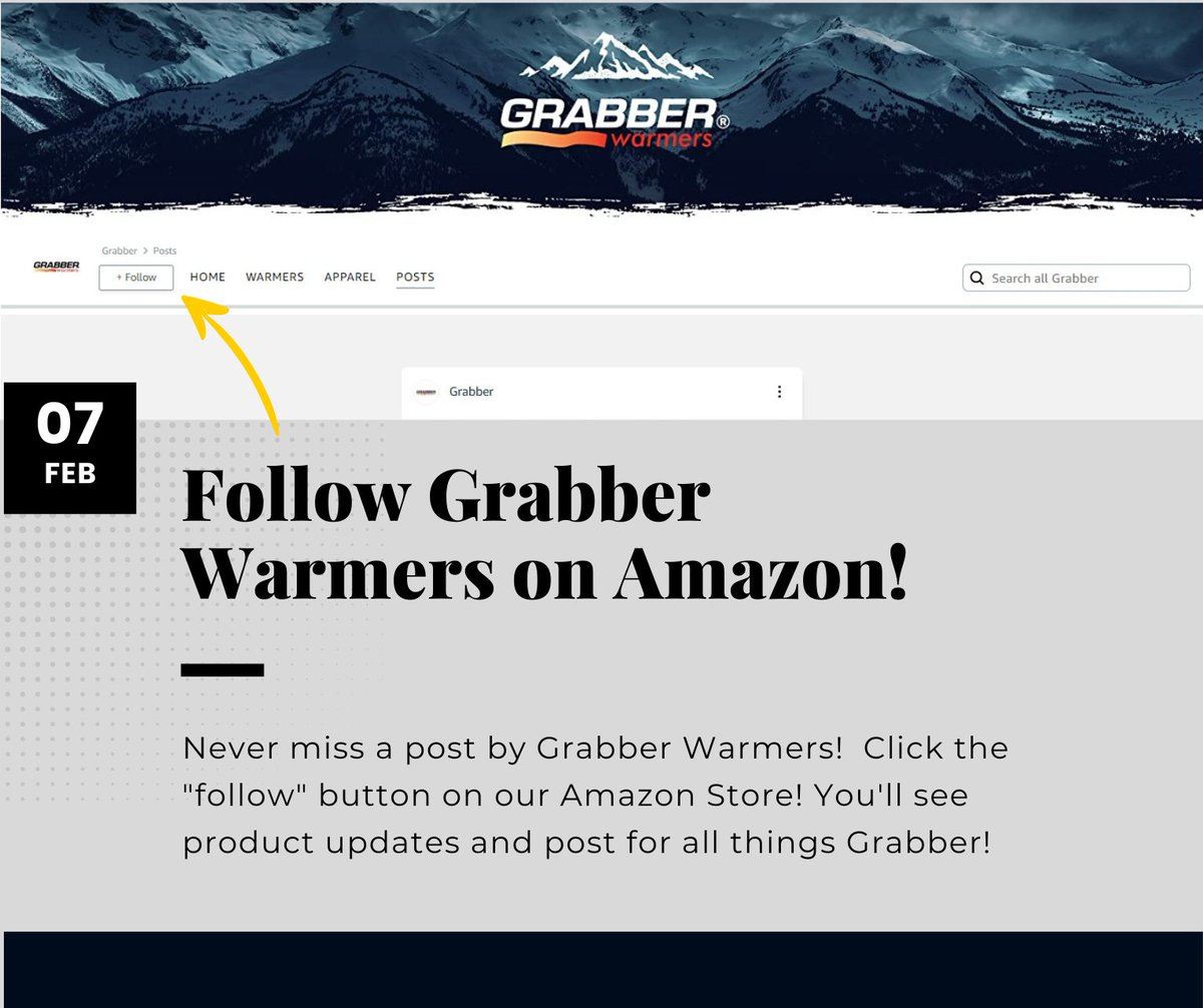 grabberwarmers's tweet photo. Don’t want to miss any updates or helpful facts about Grabber Warmers?  Head on over to 
https://t.co/jB7cPzNkbF and click that follow button to be sure you don’t!

#grabberwarmers #grabber #amazon #posts #follow https://t.co/ccRqtvMxr7