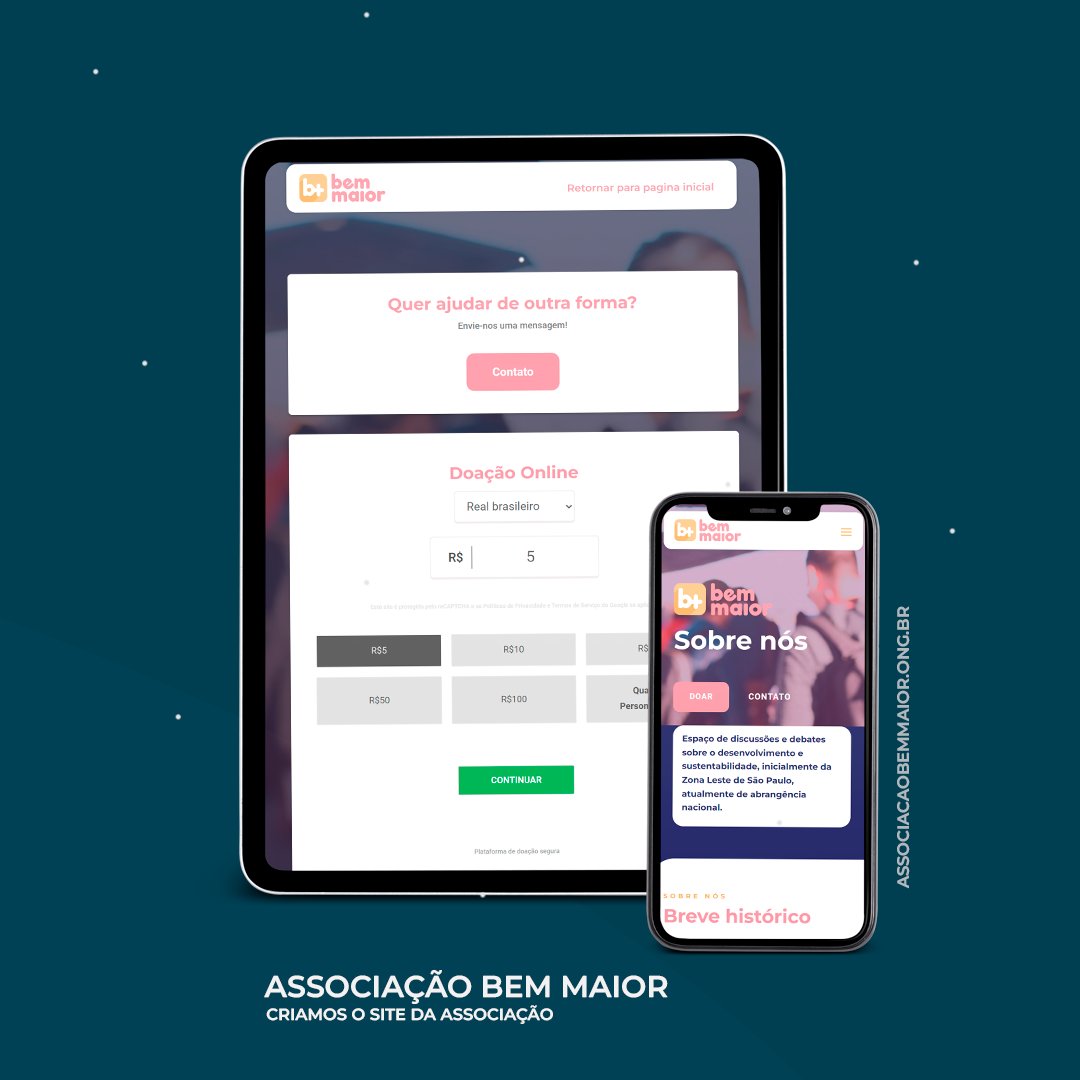 LinkNacional's tweet image. Desenvolvemos um site WordPress, integrado a uma plataforma de doações, para Associação Bem Maior, instituição que atua há mais de 20 anos na busca por políticas públicas e projetos sociais que levem desenvolvimento à zona leste paulistana.

#wordpress #divibuilder #paraquemdoar