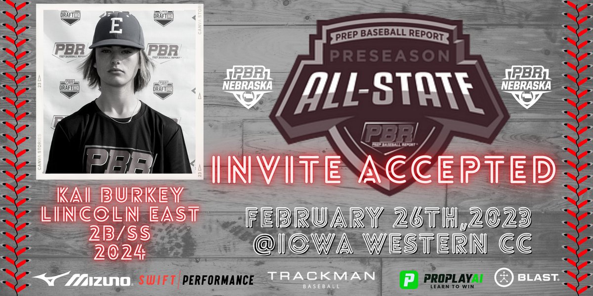 ⭐️PBR Nebraska Preseason All State⭐️

🎟️Invite Accepted🎟️

2024 Kai Burkey <a href="/BurkeyKai/">Kai Burkey</a>, <a href="/EastSpartanBSB/">Lincoln East Baseball</a> 

👤bit.ly/40bml0S
#ShapetheState #BeSeen