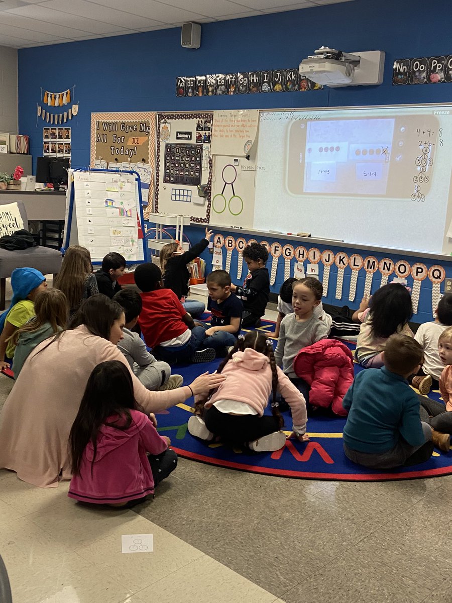 SusanLoveless23's tweet photo. Kindergarten mathematicians @JCElem_RCS worked to find the relationship between addition and subtraction! Then Mrs. Mills worked with a small group to ‘bake cupcakes’ to solve contextual problems. #makingsenseofthemath #authenticvocab #highexpectations https://t.co/dgo17wQKUD