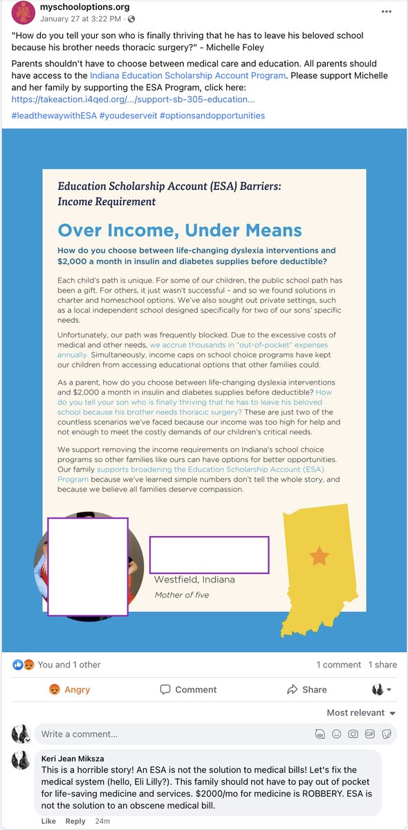 ICPE_MC's tweet photo. Shame on you EdChoice! The price of #insulin should not be used to justify educational savings accounts. Life saving drugs should not cost this much either. The messed up medical system foreshadows what is to come for education. #esaisnotok #keepeducationpublic https://t.co/nBpfEoKUpn