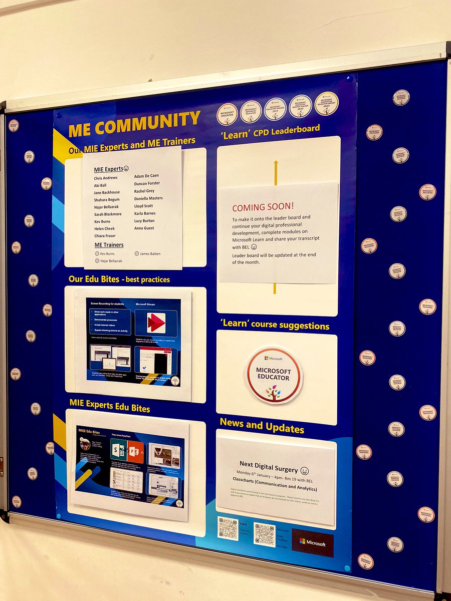 It’s up ! And it’s gorgeous 😍. Thank you <a href="/MSEducationUK/">Microsoft Education UK</a> for the shiny parcel last week. Staff are already eager to get their names at the top of the leaderboard. <a href="/tpaPortsmouth/">The Portsmouth Academy</a> #digitalcity #remaginingeducation #MIEExpert