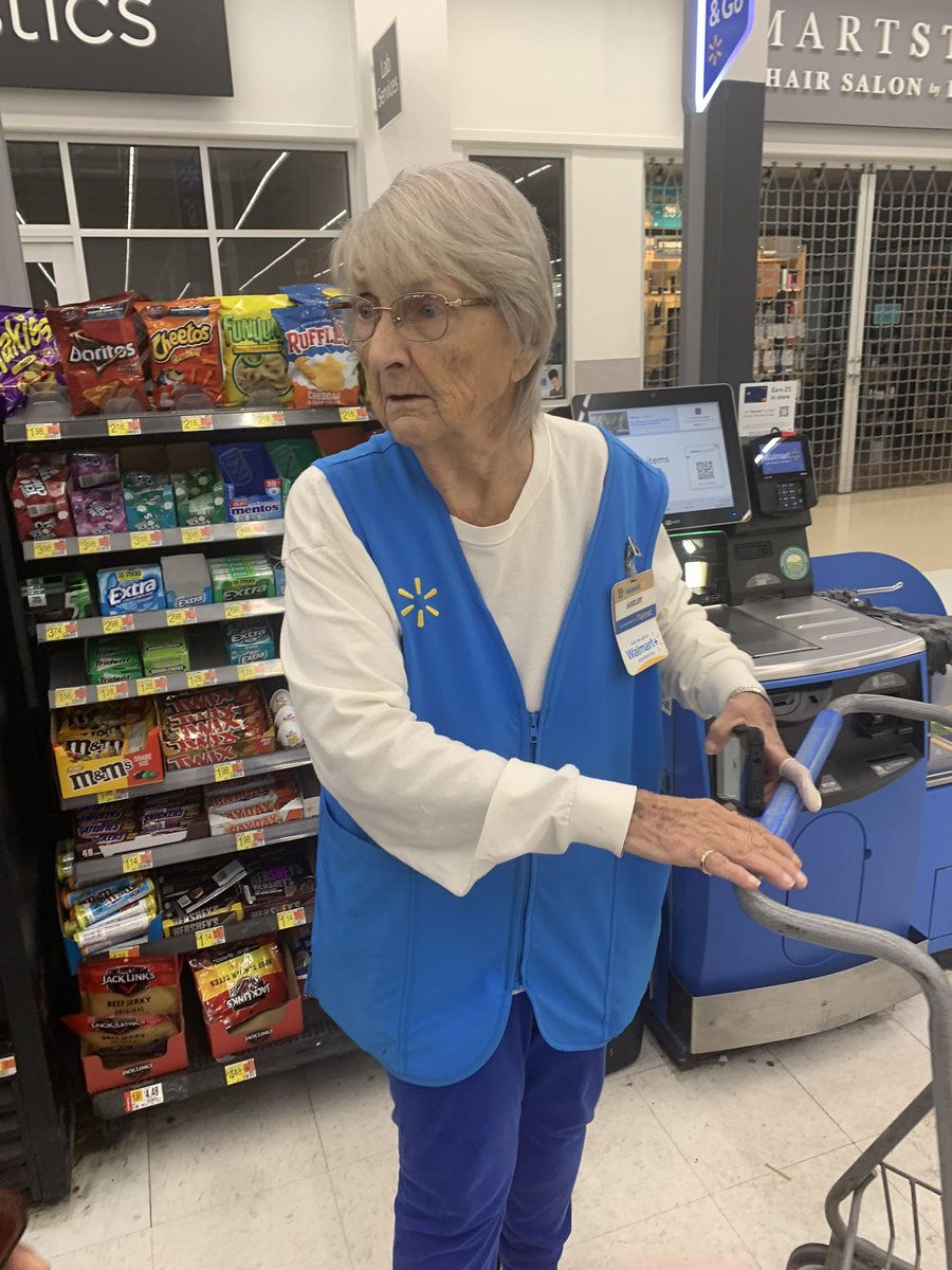 dob3tt3r's tweet photo. 1/21/23 at 8:30 pm @Walmart store 00811 in #ArcadiaFlorida we were assaulted, embarrassed and humiliated by this racist lady Shelby &amp; John. Still waiting on WM to respond and will file charges if I can against her- we quit Walmart, you can’t have our money and employ garbage. https://t.co/zxgHz5buaV