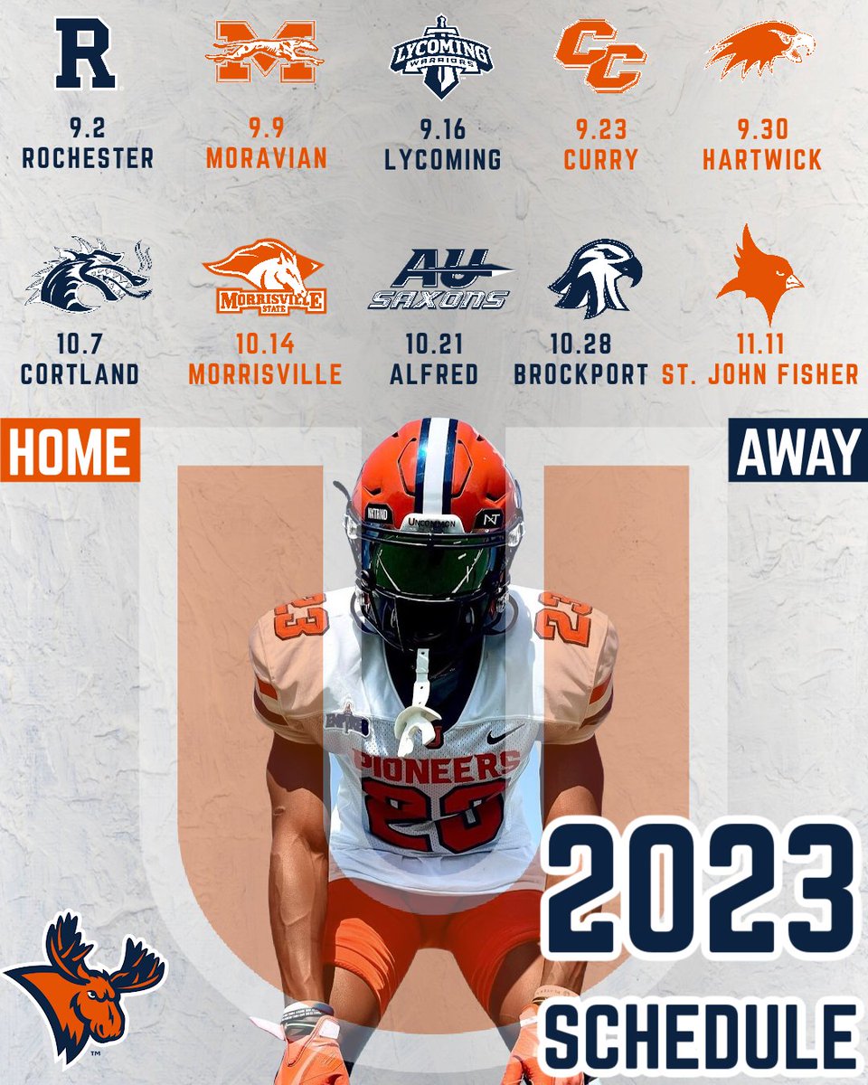Introducing your Utica Pioneers 2023 Football Schedule!!! #UticaGuy #FeartheMoose #uncommon