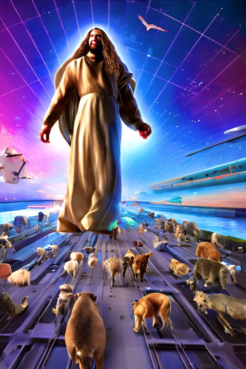 TeslaDarth's tweet image. With our New Technology, we are able to 5D print/animate anything.
We learned that Earth’s Organisms just needed more space to work it out and learn to coincide peacefully. On this ship ( of Theseus ) we all enjoy each other’s company and live Happily.
#MakeLifeMultiplanetary 💙