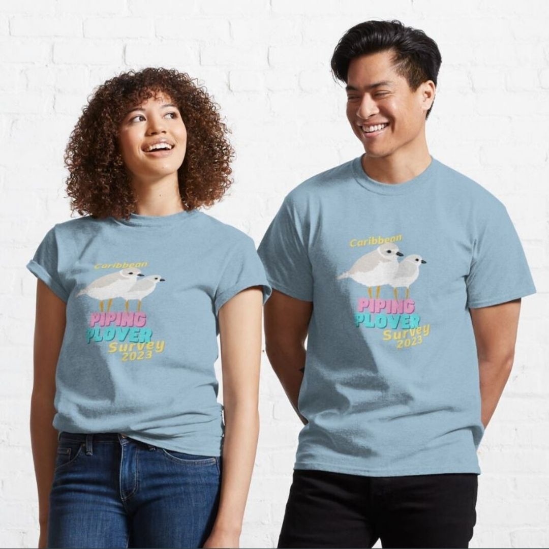 Show love 💕 for Piping Plovers during your #CaribbeanWaterbirdCensus (CWC) with our trendy merch! 😎

Shop durable & comfortable “Caribbean Piping Plover Survey 2023” T-shirts, bags, stickers, water bottles & much more at bit.ly/PIPL-Swag

Artwork by @Esteban_birds 🎨