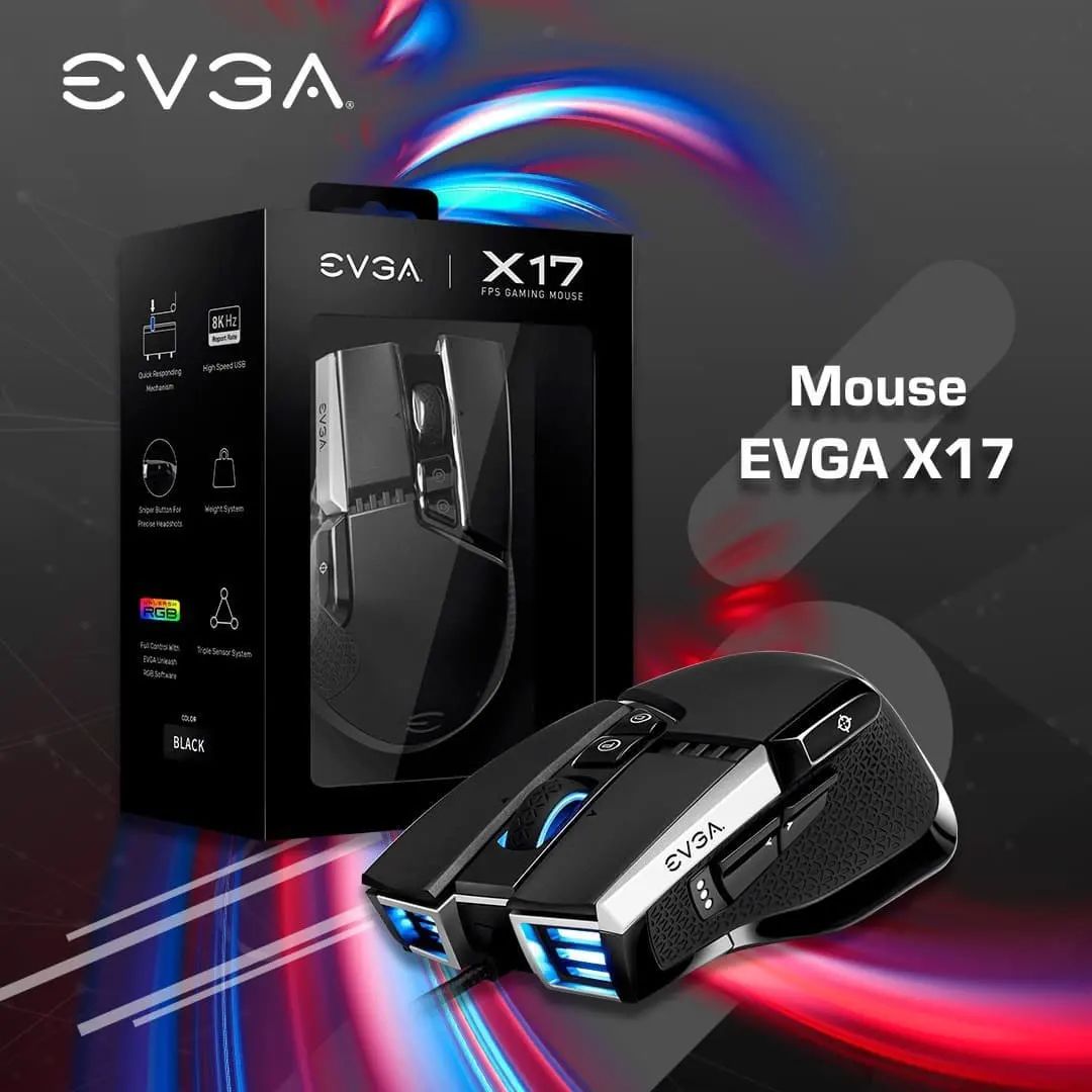 ¿Ya conocían nuestro mouse EVGA X17?

•Sensor óptico: Pixart 3389
•Tasa de sondeo: 8K Hz
•Tiempo de respuesta: 0.125 ms
•Hasta 16000 DPI
•Iluminación RGB de 3 zonas
•Ciclo de vida de 50 millones de clics

¿Qué estás esperando para conseguirlo?

#EVGA #evgalatam #evgagaming