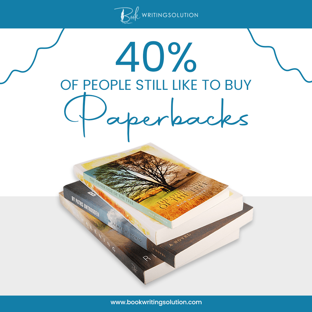 Our e-readers and tablets are great for getting your work done, but nothing beats the feel of a real book in your hands.

#bookwritingsolution #paperback #PaperbackSale #books #bookbuying #writingideas #bookmarketing #bookselling #bookmarketing #bookwriting #bookediting
