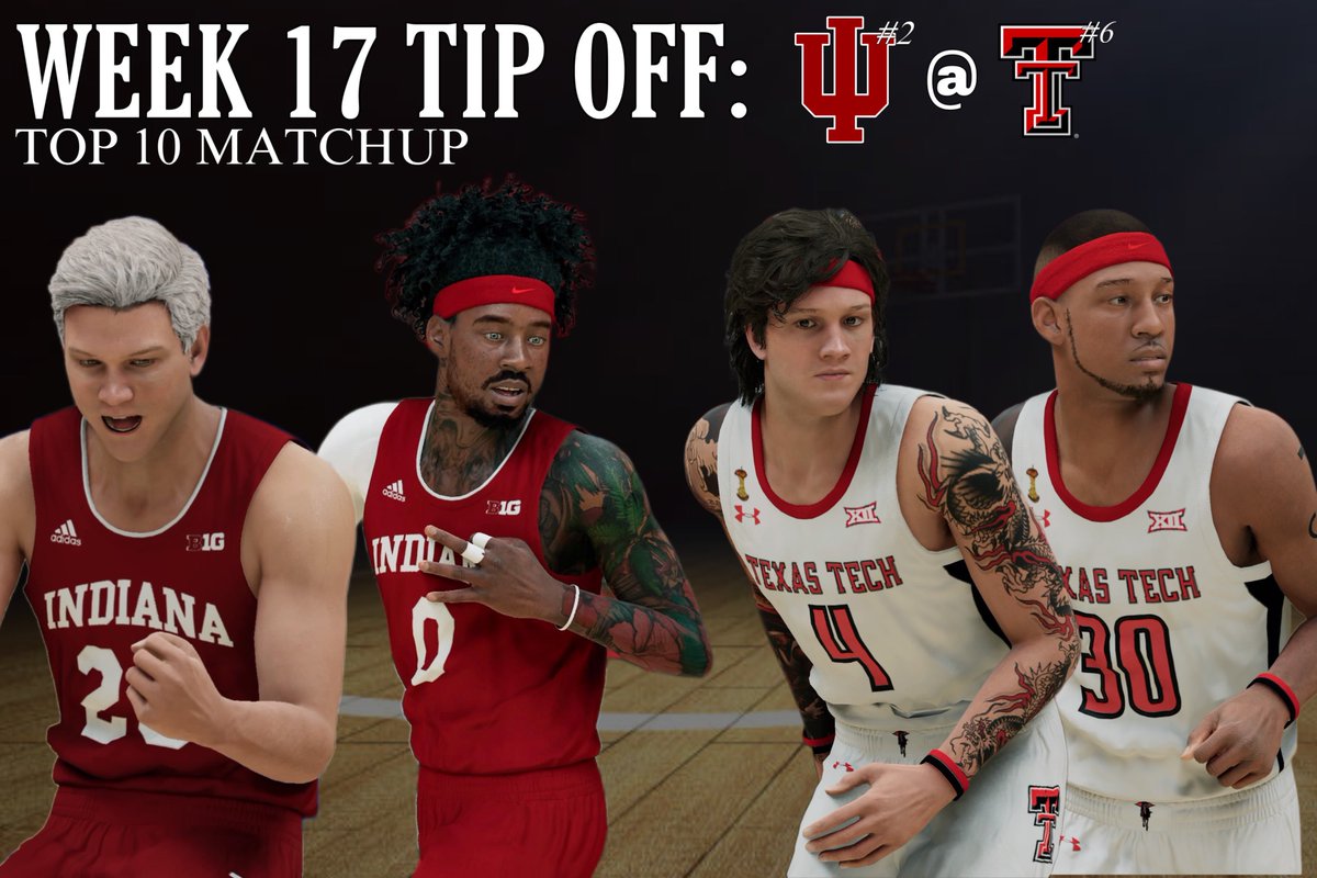 SGBAInsider's tweet photo. @SGBA2K
We #TipOff the LAST weeks before #AllStarWeekend TONIGHT on YT 📈
We start the week off with 2 #FastSim Matchups 👀
First, we have a #Top10 Matchup between IU & Texas Tech ‼️
Last, we’ll see UNC take on Auburn 🔥
Don’t miss it TONIGHT on YT 9PM EST 📈🔜 https://t.co/aPfuNhktSr
