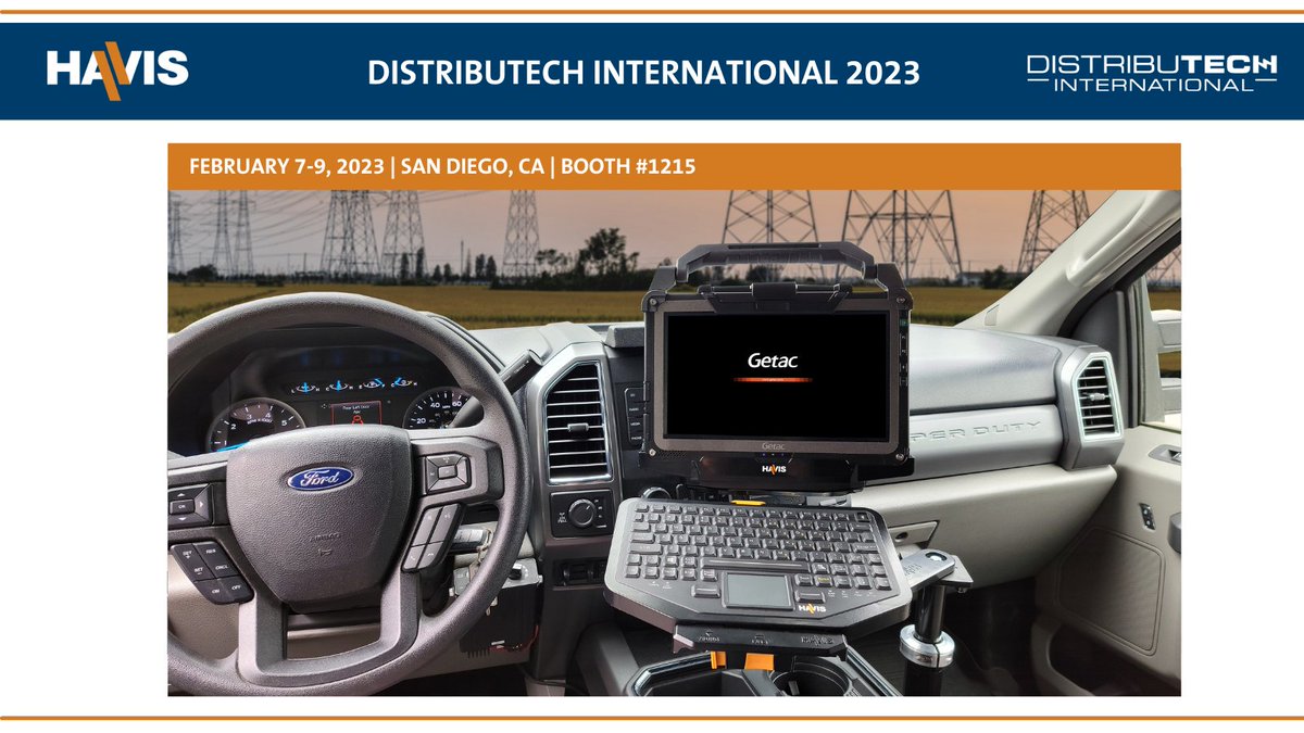 havisinc's tweet photo. Mark your calendars for @DISTRIBUTECH 2023 in San Diego, CA, from February 7-9, 2023. Visit Havis in booth #1215 to see our latest solutions for the 2021-2023 @Ford F-150.

#havisequipped #havismusthaves #havisrugged #havissolutions #mobileworkforcemanagement #DISTRIBUTECH2023 https://t.co/d2YoxD2mEI