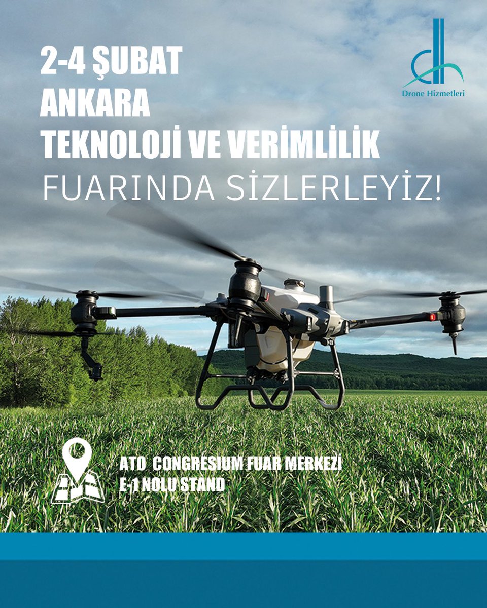 dronehab's tweet photo. 2-4 Şubat Ankara Teknoloji ve Verimlilik Fuarında sizlerleyiz! https://t.co/rEUqItzRmU