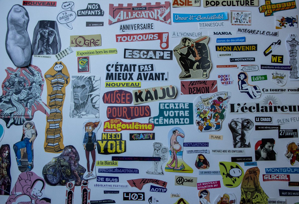Ma sélection d'images et de mots au Festival de la <a href="/bdangouleme/">Festival d'Angoulême</a> !

Un collage exclusive de cette édition du festival est en cours 😎!

#culture #BD #Angouleme2023 #art