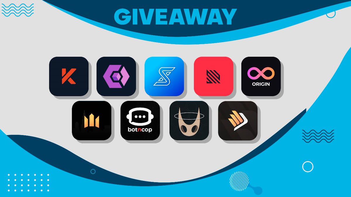 🚨Giveaway 🚨 @koch_vpn 2x 2gb secret resi @0xtoys 2x beta access @SelexAIO 1x Monthly @RuptureSNKRS 1x beta access @Origin_AIO 5x weeklies @GothamGroup 2x Monthlies @HollowProxies 3x2gb resi @OfficialBotNCop 3xMonthlies @HawkAIO 1x Monthly To Enter: Follow +RT♻️+Like💖