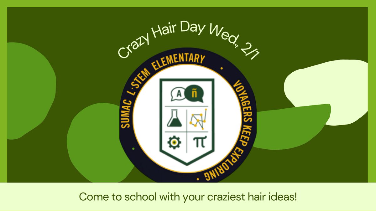 Spirit Day Alert! Crazy Hair Day on Wed., 2/1