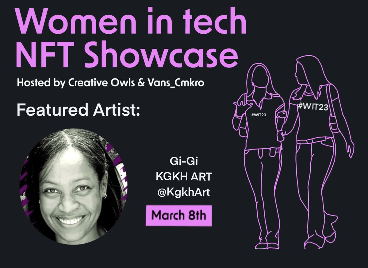 The Women In Tech 2023 Showcase in @Spatial_io is proud to showcase @KgkhArt for a second year. 

Kgkh Art is a family of three, a single working mother and her twins, creating distinctive, different, one of a kind, physical and digital art.

#WIT2023 #WomenInTech