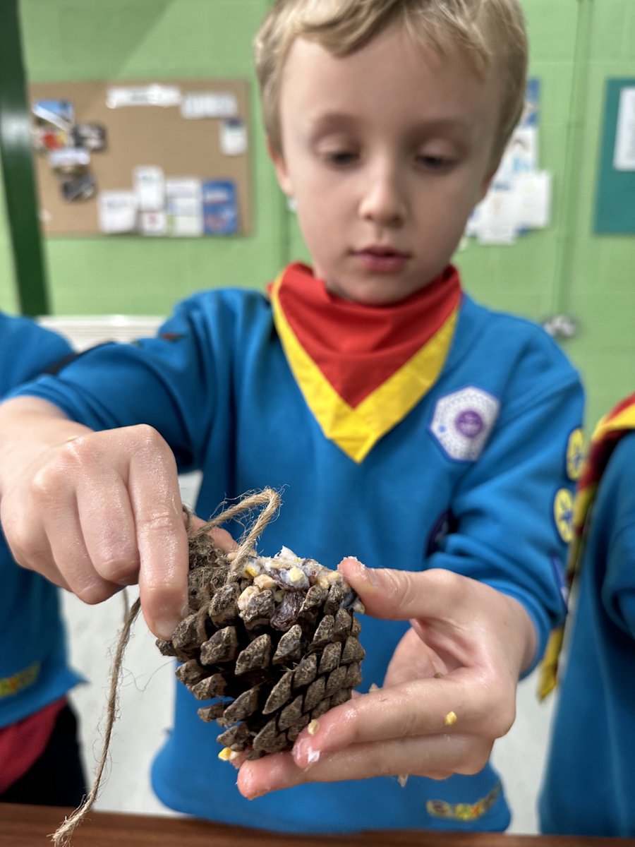 katemacrae's tweet photo. Tonight, I made pine cone feeders with Weddington Beavers 😁❤️ https://t.co/Fr5XNDzzdz