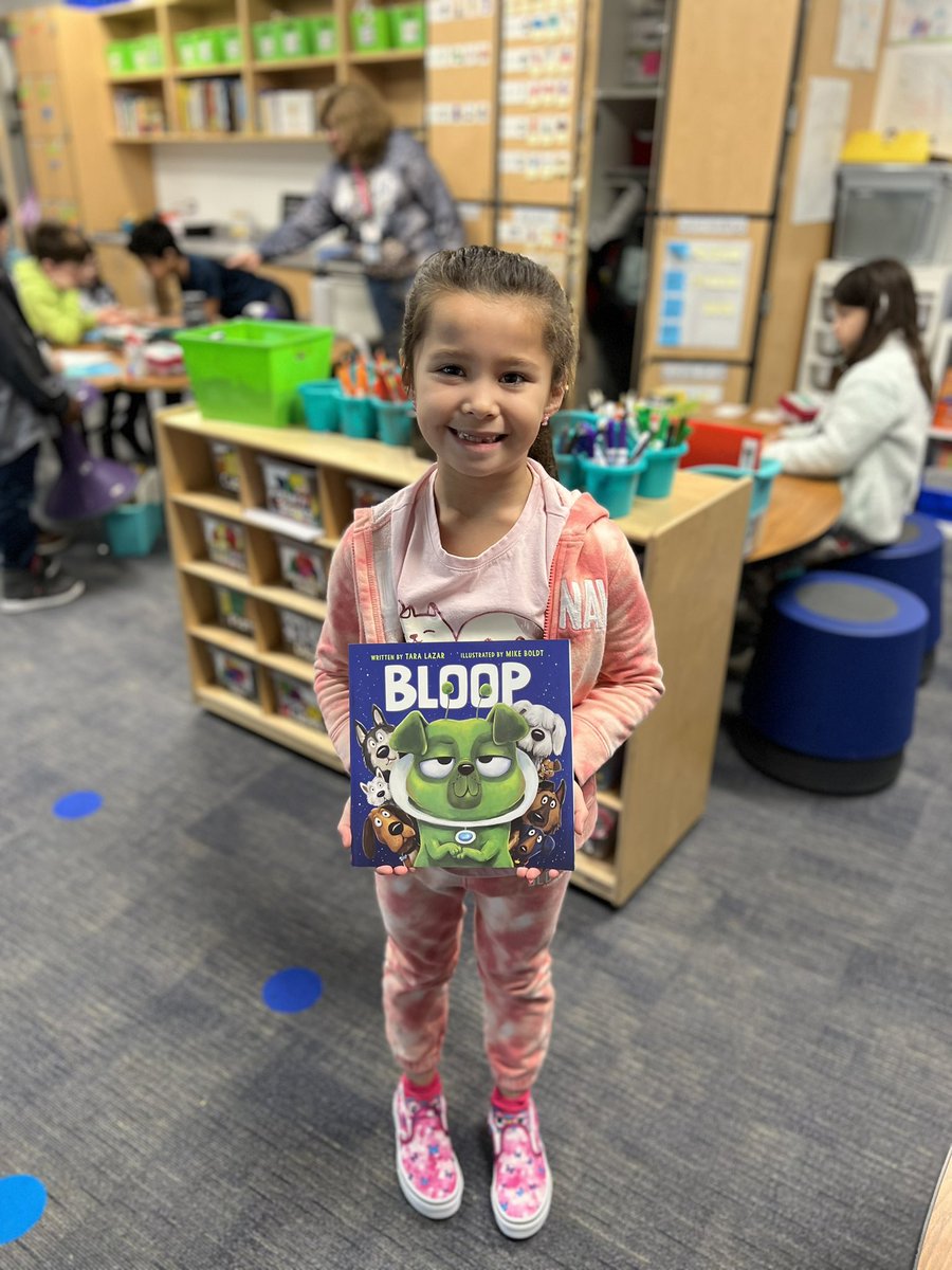 This friend had her wow form pulled on the announcements this morning! She was so excited to get a new book from the book vending machine! #bengalpride