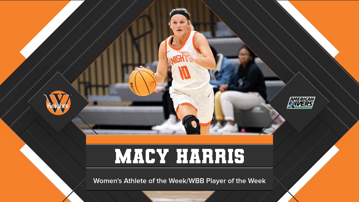 Weekly Conference Awards🏆

Women's Basketball: Macy Harris named both Women's Athlete of the Week and Women's Basketball Player of the Week by the American Rivers Conference!

🧵