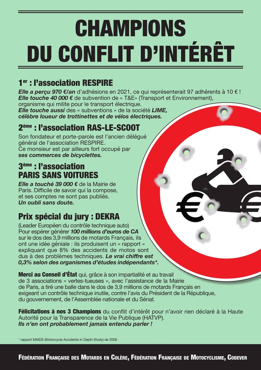 Ffmc54_55's tweet photo. Tiens, tiens, tiens... 🤔
N'hésitez pas à partager, diffuser, infuser, perfuser... 
Et la résistance s'organise, dans les départements, dans les régions, au national et à Paris : ÇA VA CHAUFFER !!!
Restez connectés  ✊️✌️
#FFMC #AFDM
@ffmcnat 
@Motomagcom 
@mutuellemotards https://t.co/OwDr25u7ut