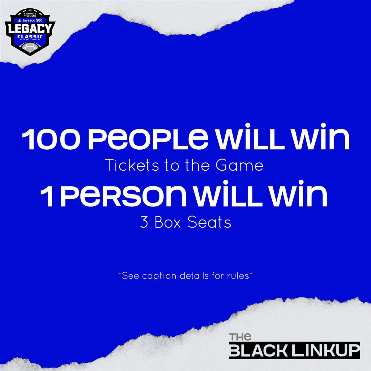 theblacklinkup's tweet photo. HBCU LEGACY CLASSIC IS THIS WEEKEND! 

Have you entered the giveaway yet?!?

HOW TO WIN ON INSTAGRAM

1. Follow @theblacklinkup_nyc
2. Email your name &amp; IG handle to info@thenlacklinkup.co

#HBCU #battleofthebands  #basketball #supportblack https://t.co/GJCZsokS2o