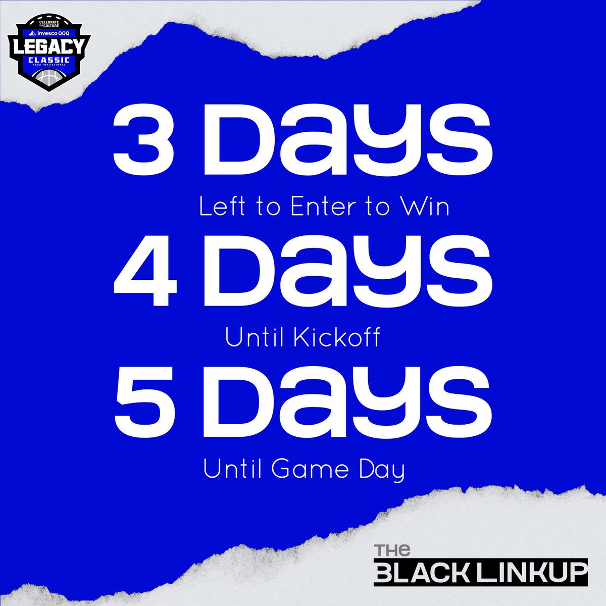 theblacklinkup's tweet photo. HBCU LEGACY CLASSIC IS THIS WEEKEND! 

Have you entered the giveaway yet?!?

HOW TO WIN ON INSTAGRAM

1. Follow @theblacklinkup_nyc
2. Email your name &amp; IG handle to info@thenlacklinkup.co

#HBCU #battleofthebands  #basketball #supportblack https://t.co/GJCZsokS2o