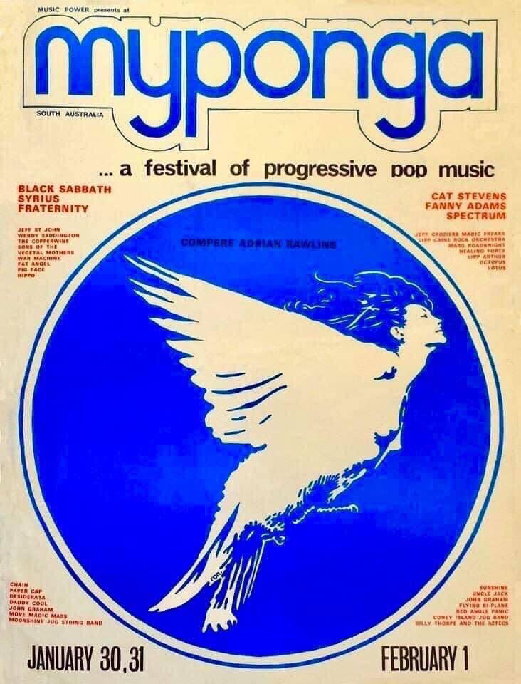 MelouneyMusic's tweet photo. Vince played at the Myponga Music Festival (the “Australian Woodstock”) with his band Fanny Adams fifty-two years ago tonight.
#FannyAdams #MypongaMusicFestival https://t.co/eIQcWFz0Su