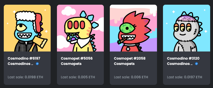 JakeBalchNFT's tweet photo. Added 2 more @Cosmodinos ALPHA and two more pets ❤️‍🔥💯

Where my #Cosmodino fam at!? 👀💚 https://t.co/3OSedUmAt0