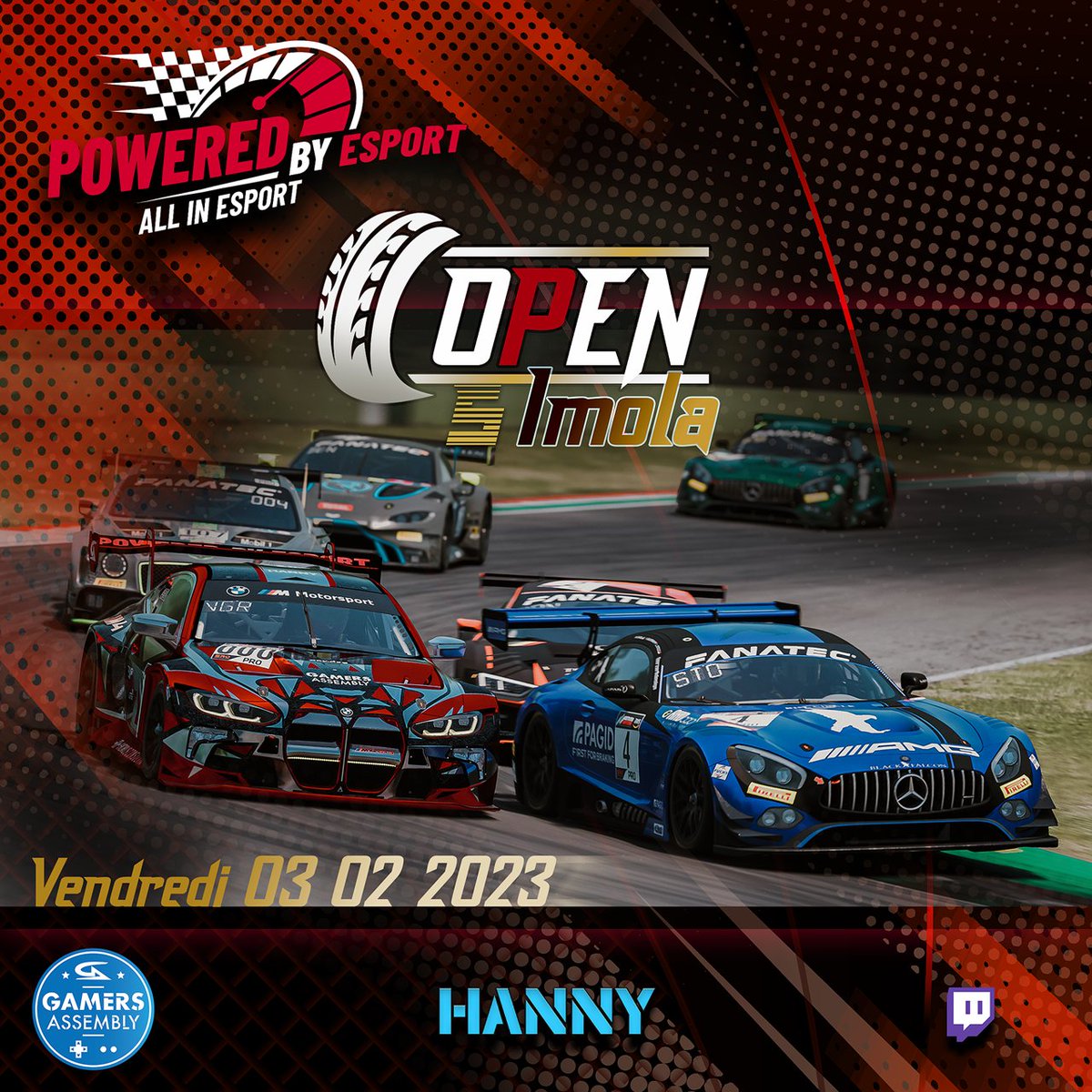 🚗NOUVEL OPEN CETTE SEMAINE !! 🚗

📌RDV le 03/02 sur le Circuit d'Imola ! 
🕘Course : 1H
⚖️ Commission en direct
👉Inscriptions : tinyurl.com/3f4d5nxe
🚨Discord : discord.gg/BuTjHApp4C

📺twitch.tv/gatv_joueurs_l…
🎙️<a href="/hanny017tv/">Hanny017TV</a>
  &amp; <a href="/ruubik_/">Ruubik Coin-Tempête</a>
  
#Simracing #beACC <a href="/505GamesFR/">505 Games France</a>