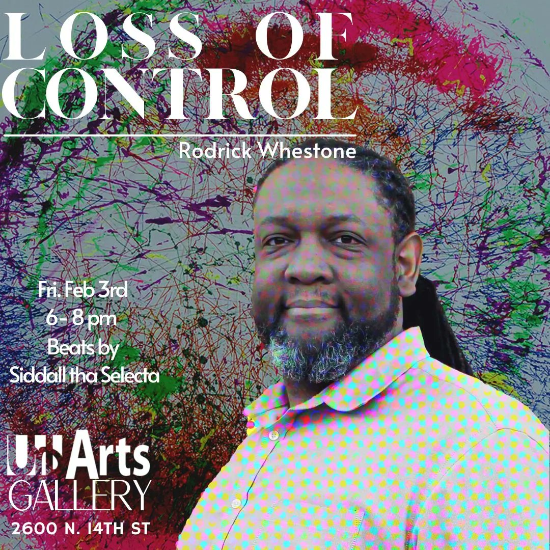 Rodrick Whestone's solo exhibit at UrbArts Gallery opens Friday February 3rd

#RodrickWhestone
#SIUE
#Solo
#exhibition