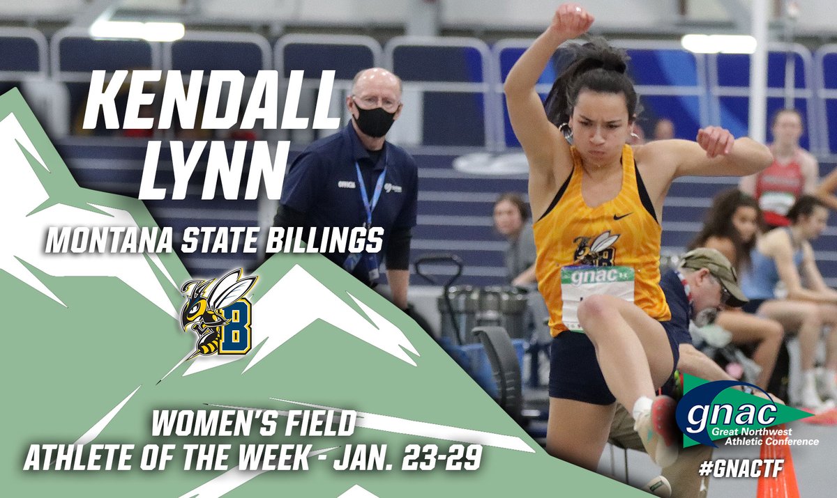 Congrats to Kendall Lynn of <a href="/MSUBsports/">MSUB Sports</a>, the #GNACTF Women's Field Athlete of the Week!
bit.ly/3kNktuV