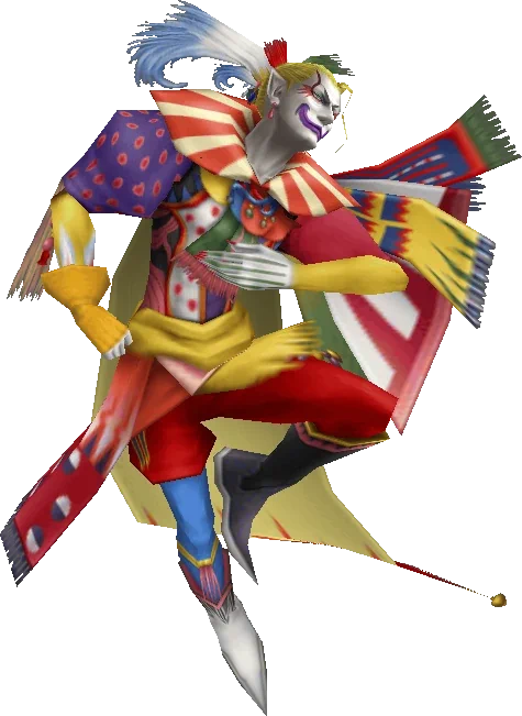 today's clown of the day is Kefka  Palazzo from Final Fantasy! 