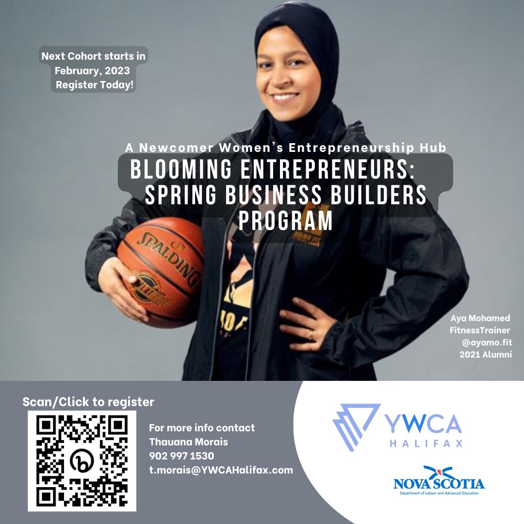 Applications for the YWCA Business Builders Program is now open! Application deadline: 17th of February (midnight) To register or if you have questions, please contact Program Coordinator, Thauana Morais at: t.morais@YWCAHalifax.com
