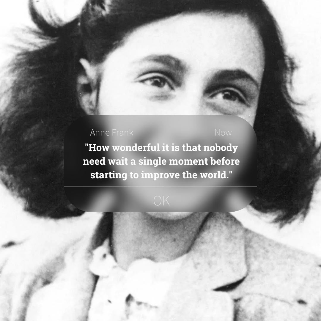"How wonderful it is that nobody need wait a single moment before starting to improve the world." - Anne Frank

UVU: A place for contribution.

What will you do today to improve the world?

#UVUCHSS #APlaceForYou  #motivationalmonday