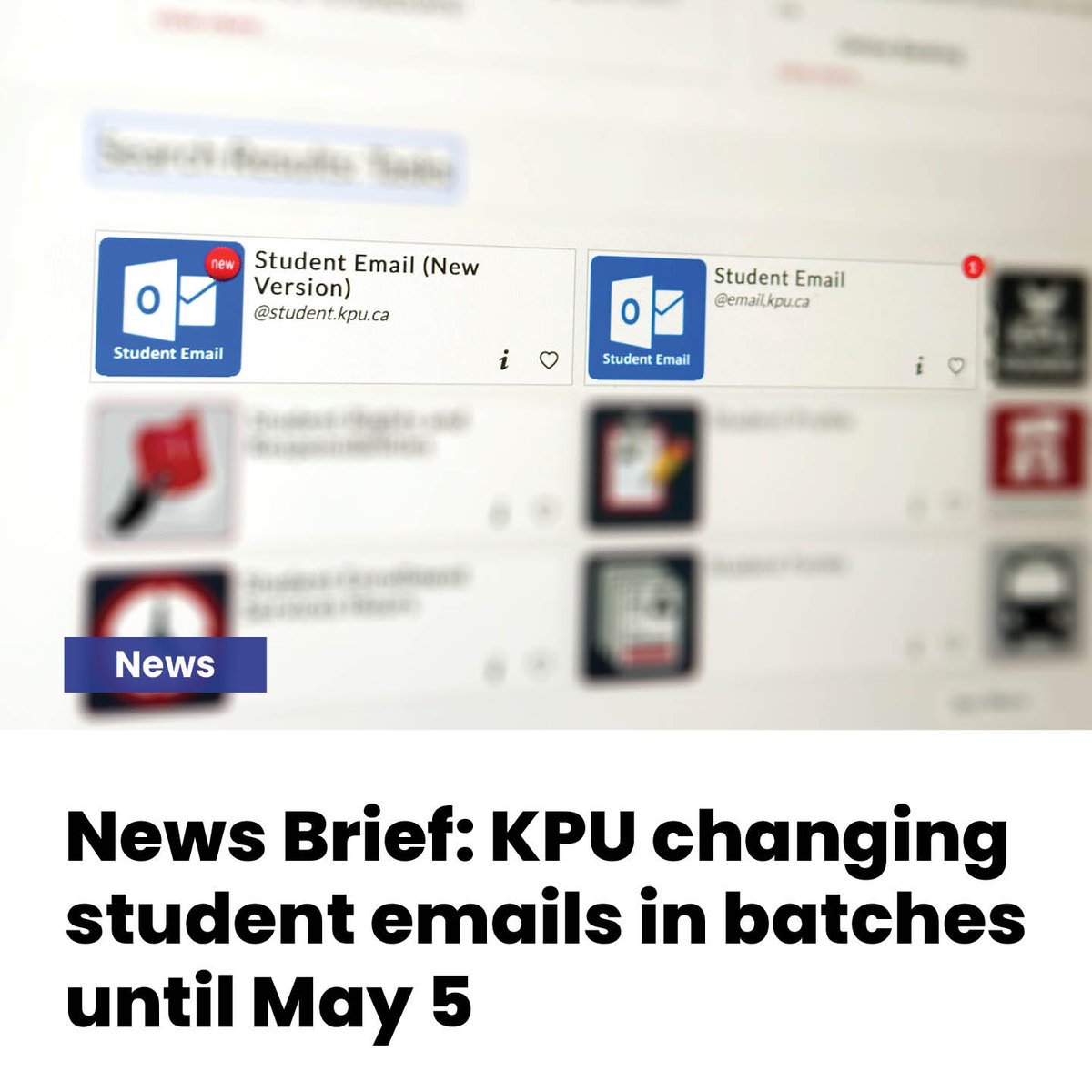 Runnermag's tweet image. News Brief: KPU changing student emails in batches until May 5

Kwantlen Polytechnic University’s IT department is moving student email accounts to new servers, incorporating additional Office 365 features. 

#KPU #KwantlenU #studentemail 
ow.ly/pZQn50MERJl