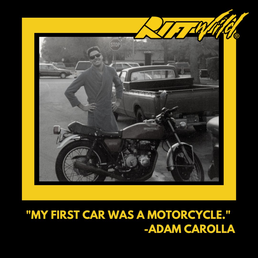 RiftWild's tweet image. "My first car was a motorcycle."
 -Adam Carolla

What was your first Motorcycle?
Let us know in the comments.

#AdamCarolla #Motorcycle #FirstMotorcycle #FirstCar #MondayMorning #Monday #Powersports #Riftwild