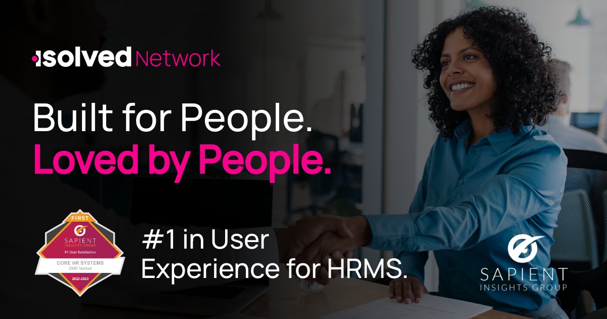 HCMjim's tweet image. Based on REAL reviews, @isolvedhcm People Cloud ranks #1 in the critical areas of #Payroll, #CoreHRMS and #TimeManagement according to the Sapient Insights 25th Annual HR Systems Survey! #HRSystems #Payroll #isolvedNetwork #WinMore #GrowFaster