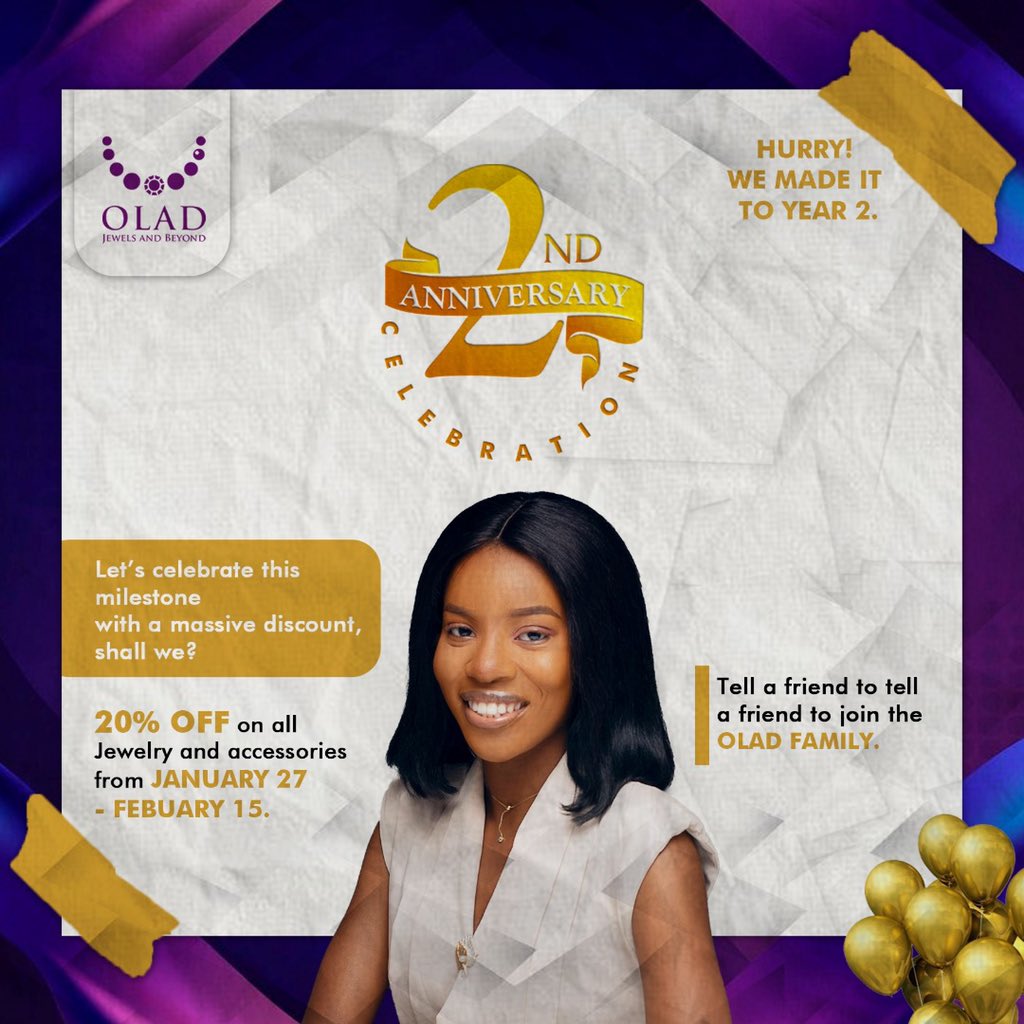 oladjewels's tweet photo. It’s been 2 years of awesomeness and value delivery. Thank you all for the support so far. Cheers to more wins🏆
#OLAD #Asake #Ibadan #Gtbank #Accessbank #TheLastOfUs https://t.co/PPOKy8wQfi