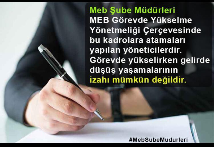 #SnBakanimizMahmutOZER
#MebSubeMudurleri Bakanlığın uç beyleridir.Bakanlığımızın politikalarını alanda en iyi aktaran Şube Müdürlerine, Uç Beylerine Bakanlığımız Gereken iyileştirmeyi ivedi yapmalıdır.
<a href="/RTErdogan/">Recep Tayyip Erdoğan</a>