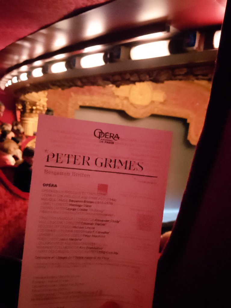 vaduvajuliette's tweet image. Il est rare d&apos;assister à une représentation aussi parfaite sur tous les plans. Bravo à toutes et à tous ! Un grand bravo à Simon Keenlyside pour sa prise de rôle du Captain Balstrode, personnage clé de cet opéra.
#PeterGrimes