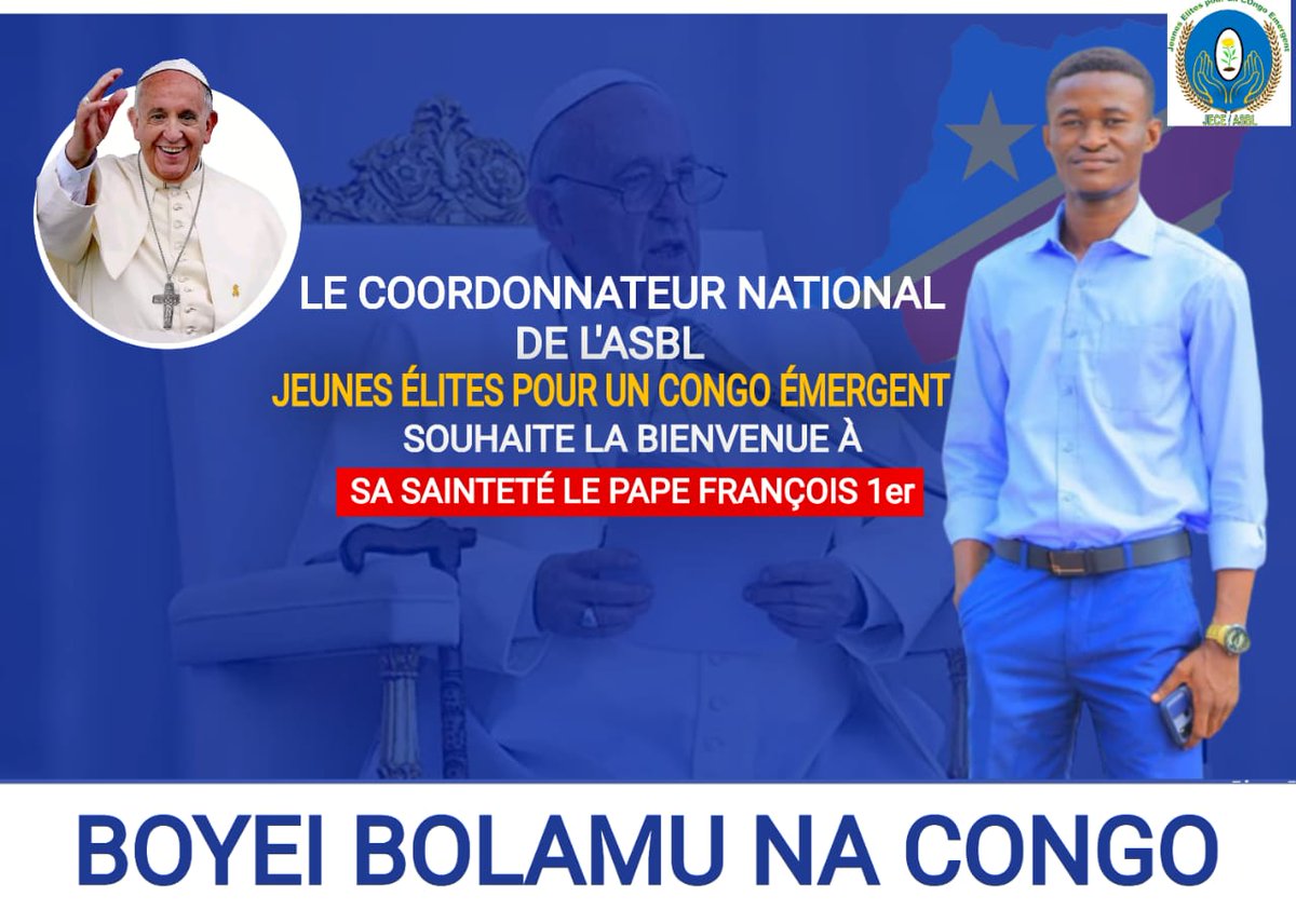 bilare_john's tweet image. Bienvenue à la terre de nos ancêtres sa sainteté le Pape François 1ér.