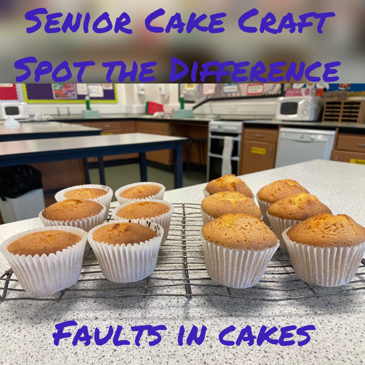 Looking at common faults in cakes this morning whilst starting our valentines cupcake project! More updates to follow! #cupcakes #skills #Kinestheticlearning