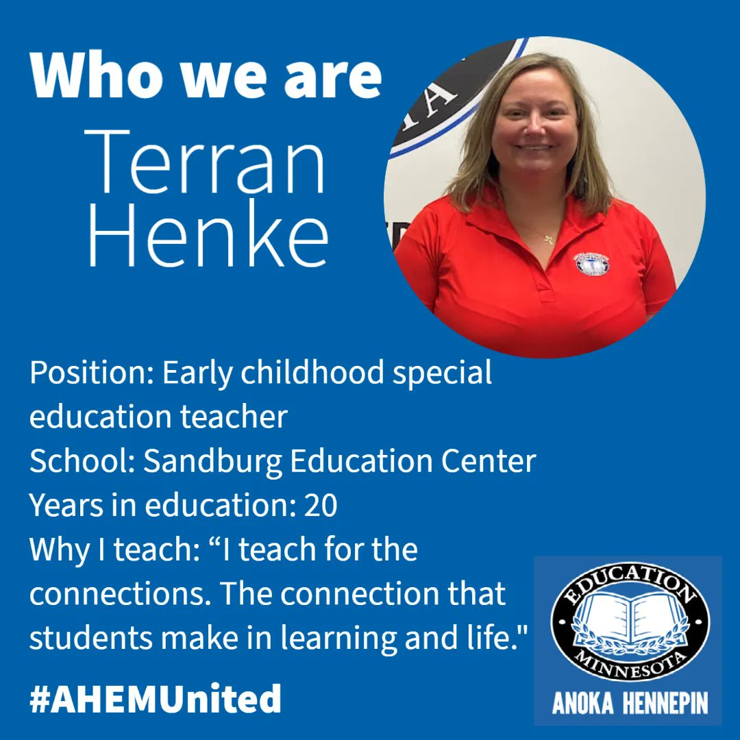 Teachers, we make connections with students!  #weareAHEM #AHEMunited