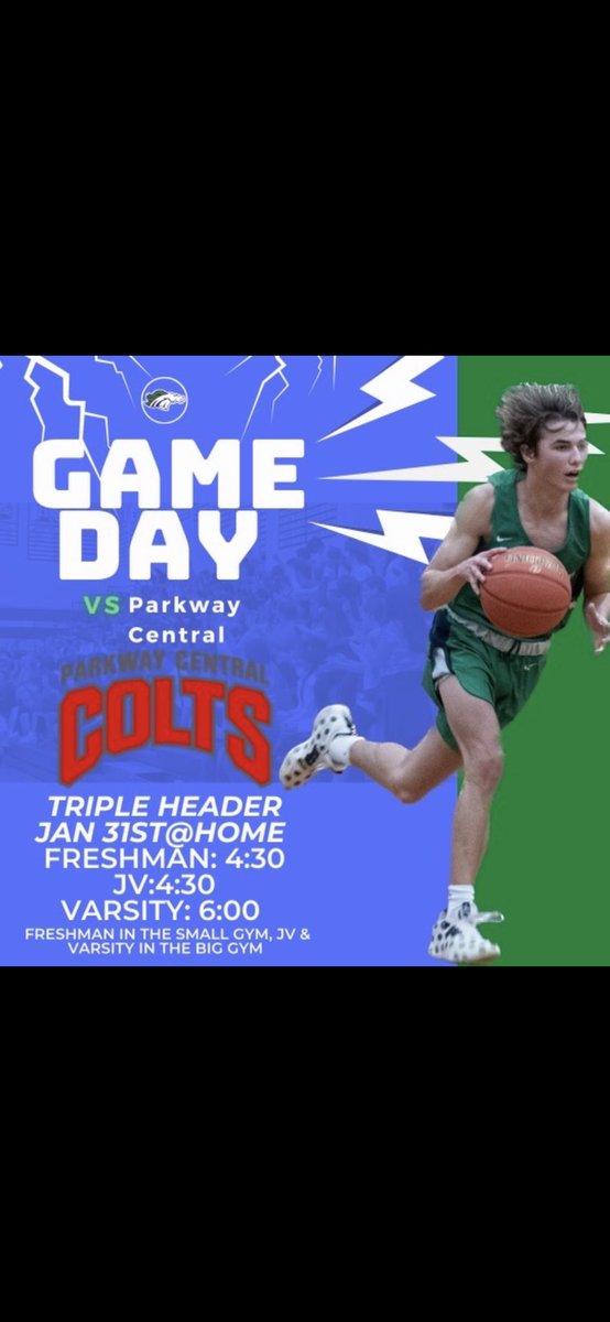 Marquette_Hoops's tweet photo. We look forward to seeing everyone at tomorrow’s games vs Parkway Central. Yes… This is one of our home games. https://t.co/apcbXxoZrh