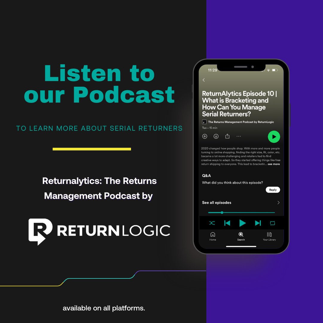 What are serial returners? How does this shopping behavior effect your bottom line? How could you prevent your shoppers from doing it? 

It's all discussed in our 10th episode of Returnalytics. Available now on all platforms. 

spoti.fi/3XN1X4I