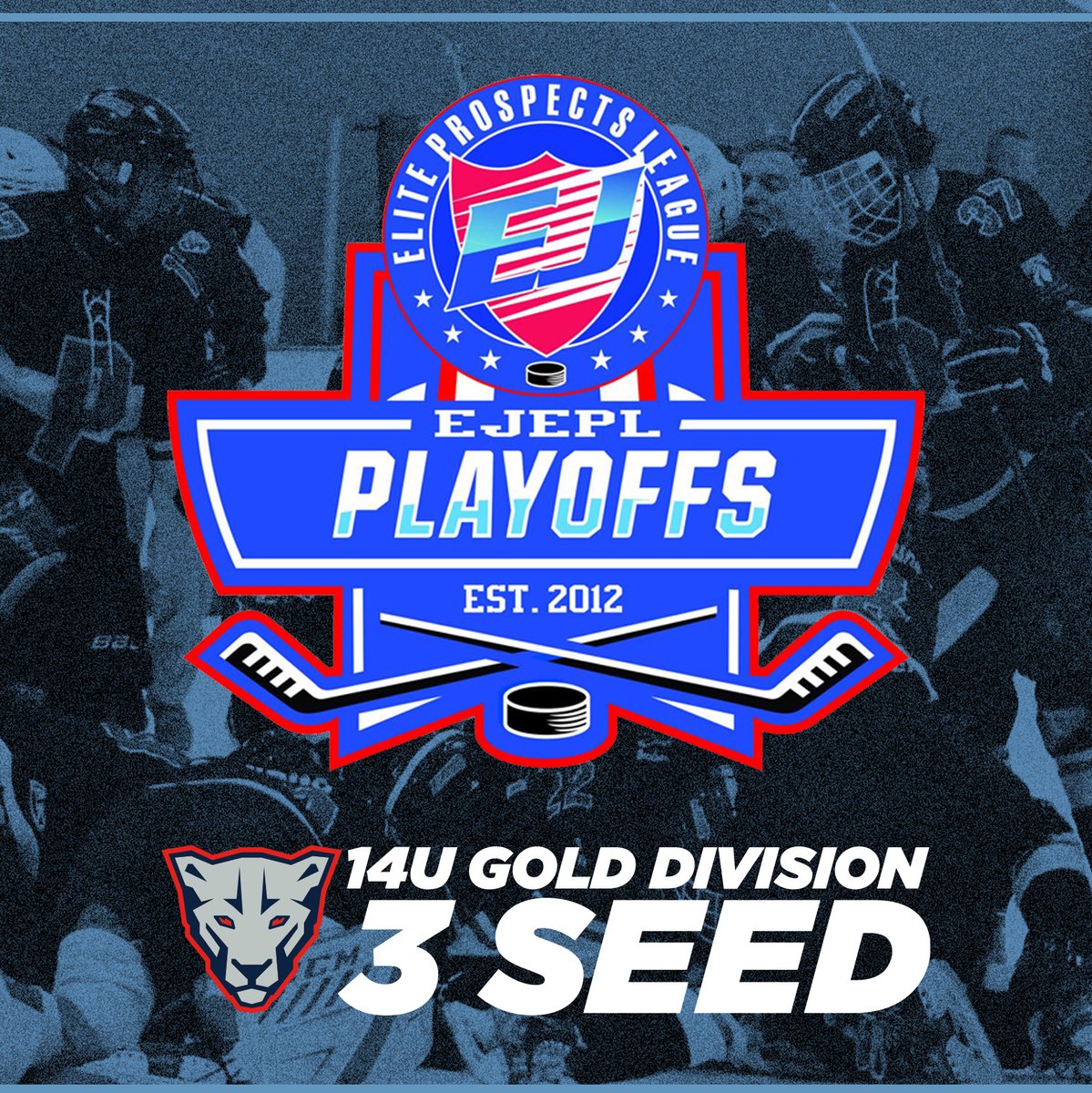 CPPhockey's tweet photo. Congratulations to the 14U team, they are the #3 Seed in the 14U Gold 1 Division of the EJEPL for the 2022-23 Playoffs! The team will be competing this weekend (FEB 3 &amp; 4) at Klick Lewis Arena. #LetsGo #CPPfamily #OneTeam  🏒 https://t.co/PfVEnNPktg