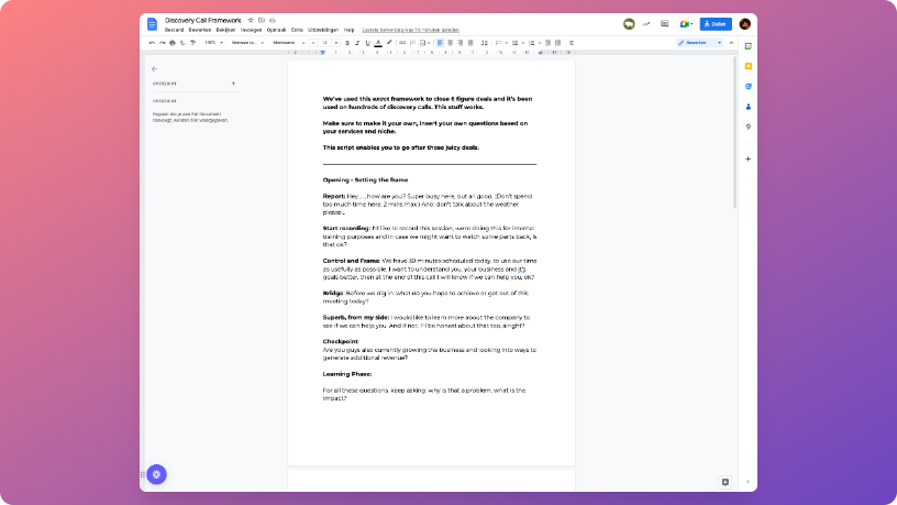 i closed $267.000 worth of deals thanks to this discovery framework.

this info is easily worth thousands as it dictates the success of your sales calls.

today it's yours to have. 

retweet + comment "sales" and I'll send it over.

(must be following so I can send)