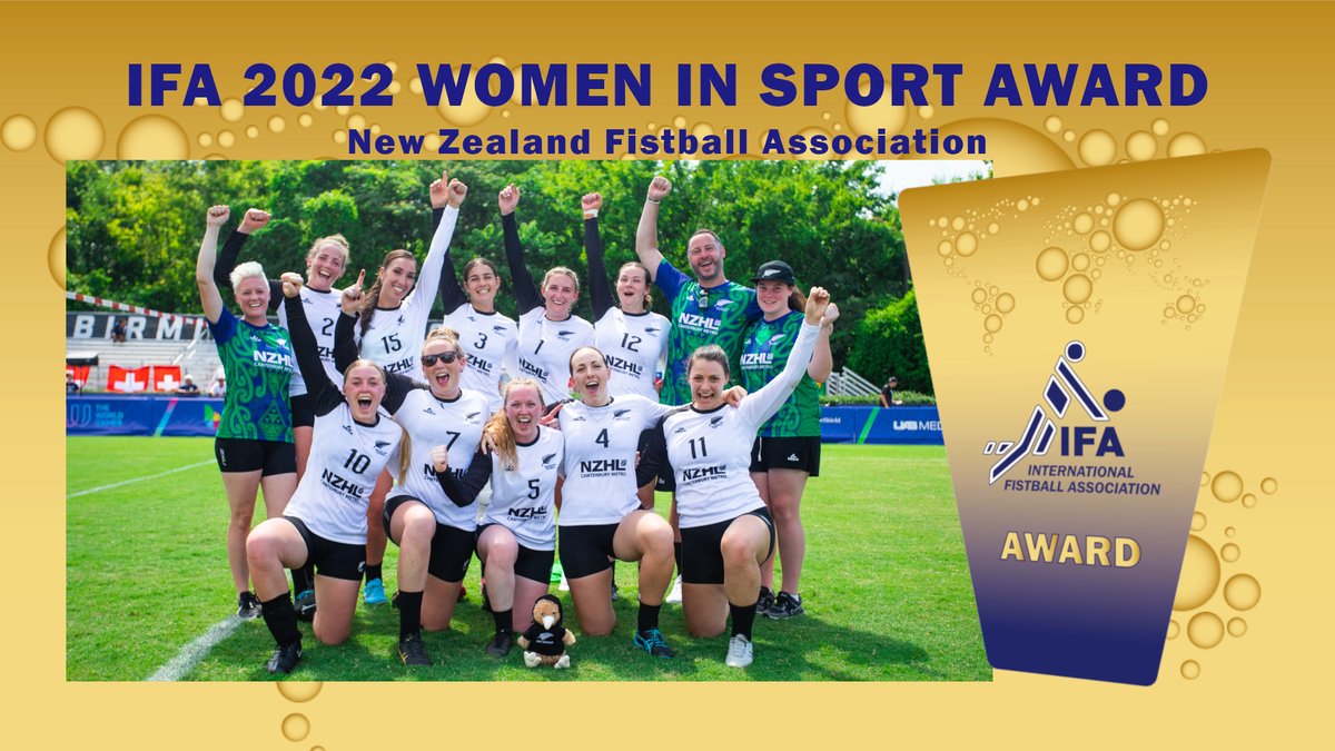 @TWG2022 women´s team of the New Zealand Fistball Association,  winner IFA 2022 women in sport award!
#WorldFistballDay #WFD2023 #wearefistball #unitedbyfistall
