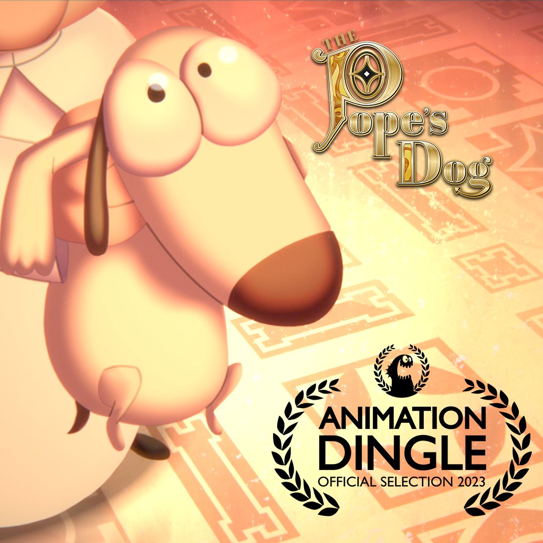 ThePopesDogFilm's tweet photo. Excited to announce that #ThePopesDogFilm will be part of this year's Animation Dingle film festival! Thank you so much @ANIMATIONDINGLE for including us! #scadfilm #2danimation #shortfilm #studentfilm https://t.co/Ajcvf5mODH
